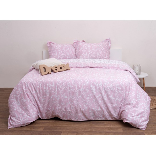 Σετ Πάπλωμα Υπέρδιπλο 220x240 Πατρίσια  Ροζ